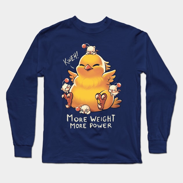 Kweh! Fat Chocobo - Final Fantasy Creature - Monster Summon Long Sleeve T-Shirt by BlancaVidal